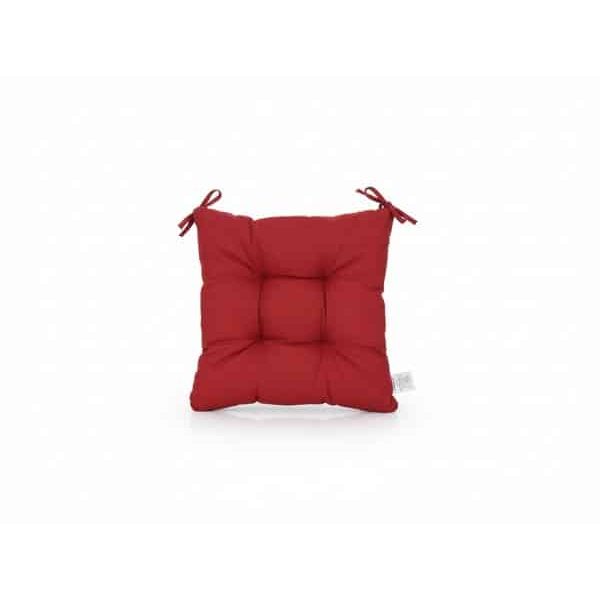 Coussin De Chaise Bordeaux Polyester 39 X 39 X 6 Cm
