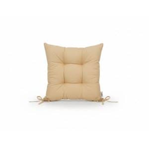 Coussin De Chaise Taupe Polyester 39 X 39 X 6 Cm
