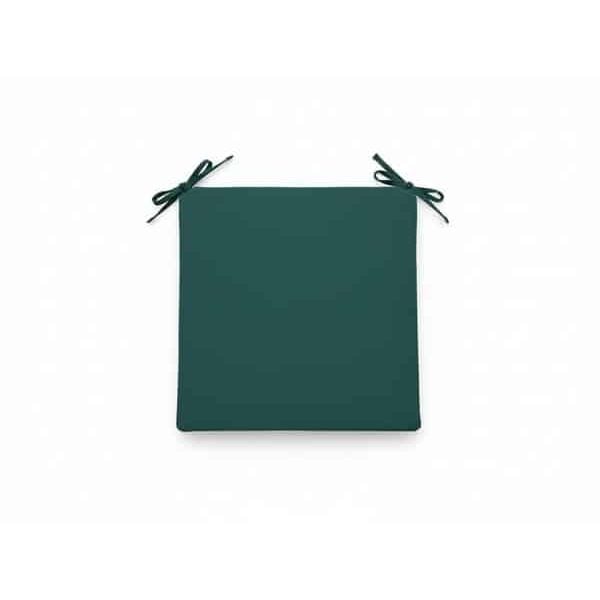 Coussin de chaise vert foncé 39 x 39 cm