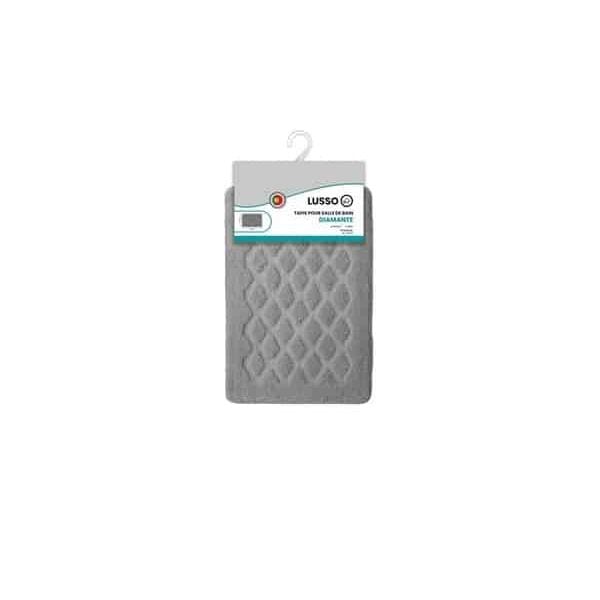 Tapis Salle De Bain 60 X 40 Cm Diamante Gris Clair