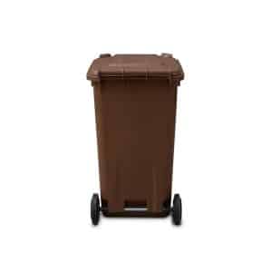 Poubelle à déchets 240l marron