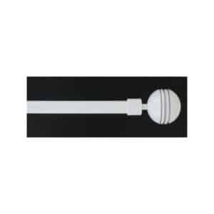 Kit ext 120‑380 cm ø19 embout zenitude blanc laqué