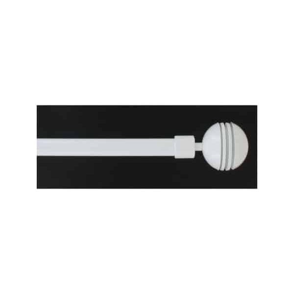 Kit ext 120‑380 cm ø19 embout zenitude blanc laqué