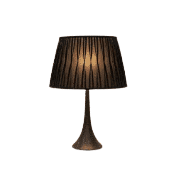 Abat-jour Riva ovale noir 55 cm