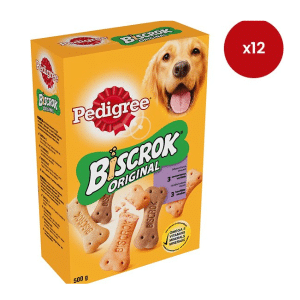 Biscuits multi biscrok  3 variétés pour chiens 500g