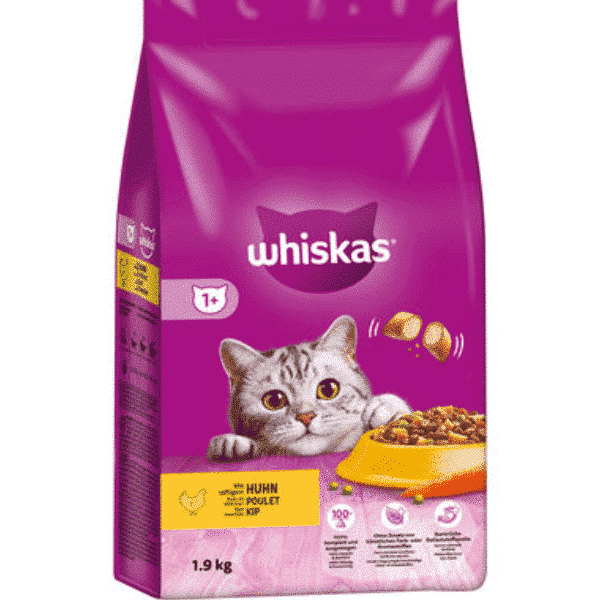 Croquettes pour chats adulte 1+ au poulet 1,9 kg