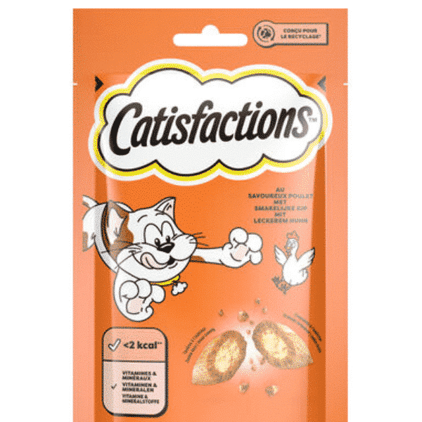 Friandises au poulet pour chat et chaton 60 g