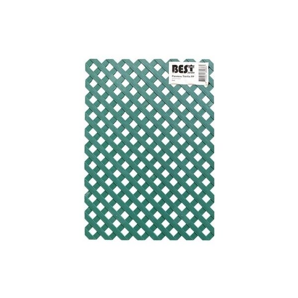 Panneau Treillis En Polypropylène 60X80X0,5Cm Vert