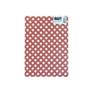 Panneau Treillis En Polypropylène 60X80X0,5Cm Marron
