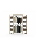 Dressing Ouvert Double Penderie 180 X 182 X 40 Cm