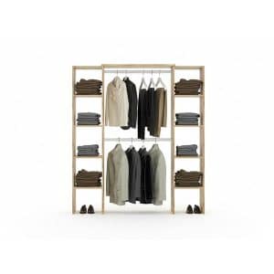 Dressing Ouvert Double Penderie 180 X 182 X 40 Cm