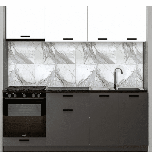 Cuisine moderne avec meubles en bois