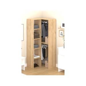 Dressing d’angle ouvert lina 80 x 180 x 80 cm