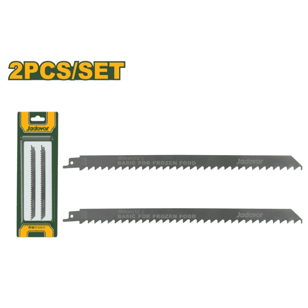 Set de 2 lames scie sabre en acier inoxydable 300mm  8 dents par pouce jadever