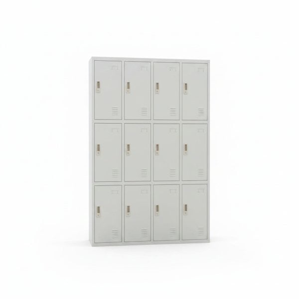 Armoire métallique 12 casiers pour rangement sécurisé