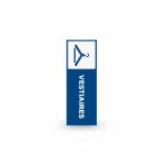 Plaque de signalisation Vestiaires avec pictogramme cintre