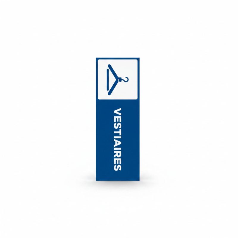Plaque de signalisation Vestiaires avec pictogramme cintre