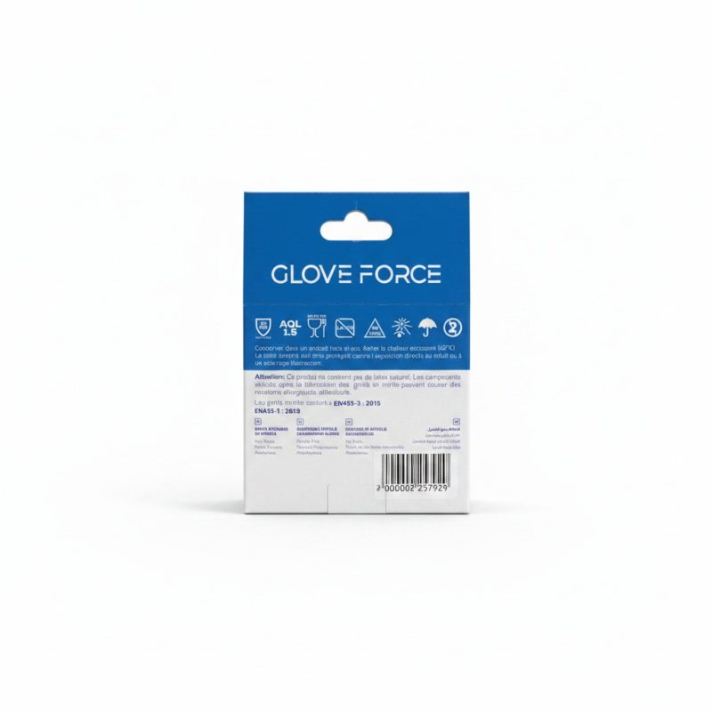 Gants Nitrile Jetables Bleus T.M (Boîte de 10)  GLOVE FORCE