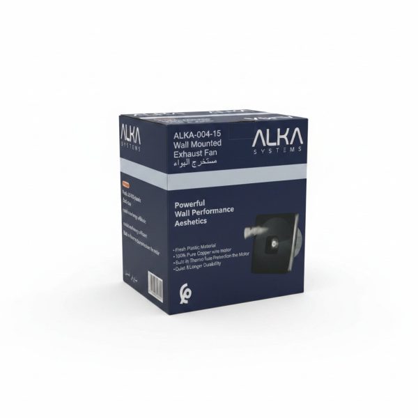 Extracteur d'air mural 12cm ALKA-004-15 Noir