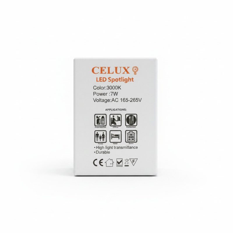 8434911 Spot LED GU10 7W 3000K Jaune CELUX