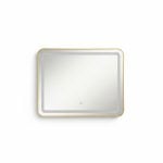 Miroir LED Rectangulaire 60x80 cm Doré avec Éclairage Intégré
