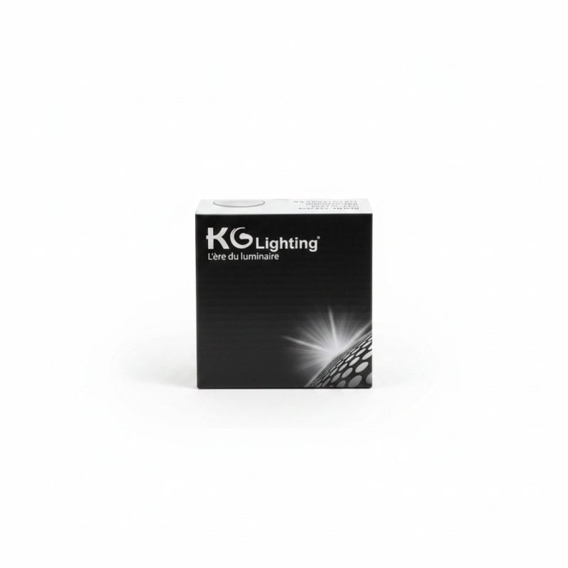 9708151 Spot Apparent Rond GU10 Noir 95mm 12V KG Lighting