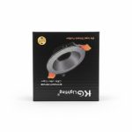 Spot Encastrable Rond Fixe Noir GU5.3 KG Lighting