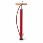 Pompe à Air Manuelle Rouge pour Vélo et Moto