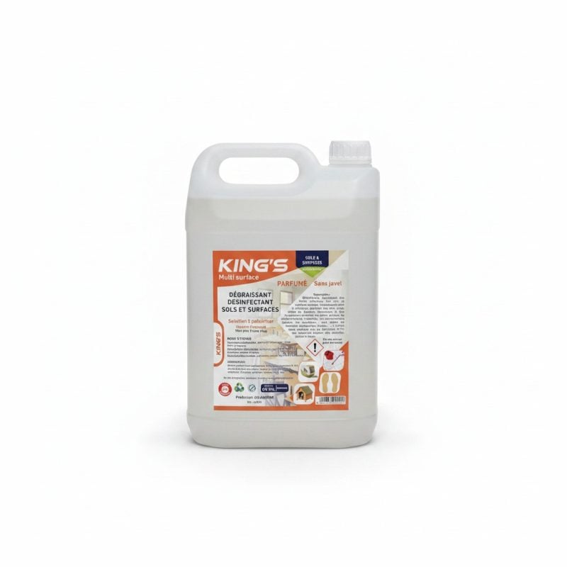 9380761 Dégraissant Désinfectant Sols et Surfaces MultiSurfaces King's
