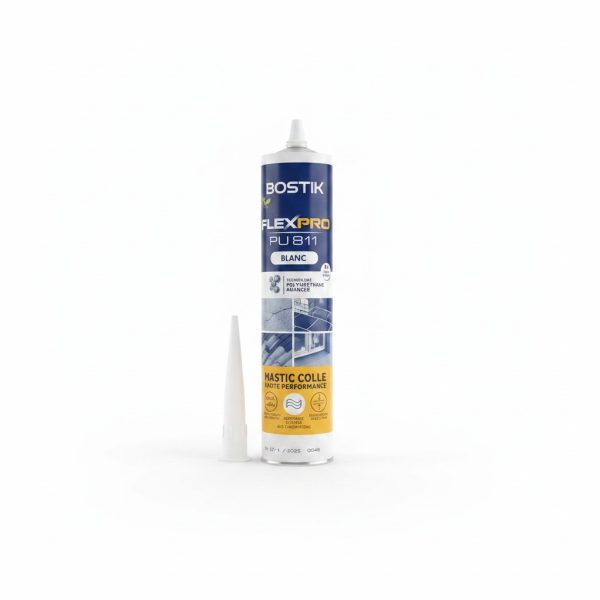 Mastic colle polyuréthane Bostik Flexpro PU811 Blanc 300 ml