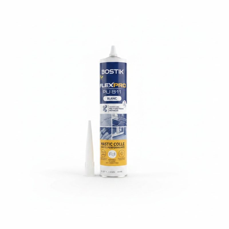 Mastic colle polyuréthane Bostik Flexpro PU811 Blanc 300 ml