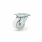 Roue fixe blanche D40 mm sans frein pour meuble