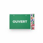 Plaque Signalétique Multi-Usages Ouvert et Pictogrammes