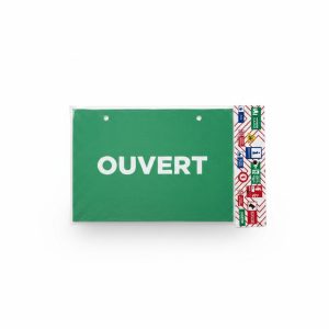 Plaque Signalétique Multi-Usages Ouvert et Pictogrammes