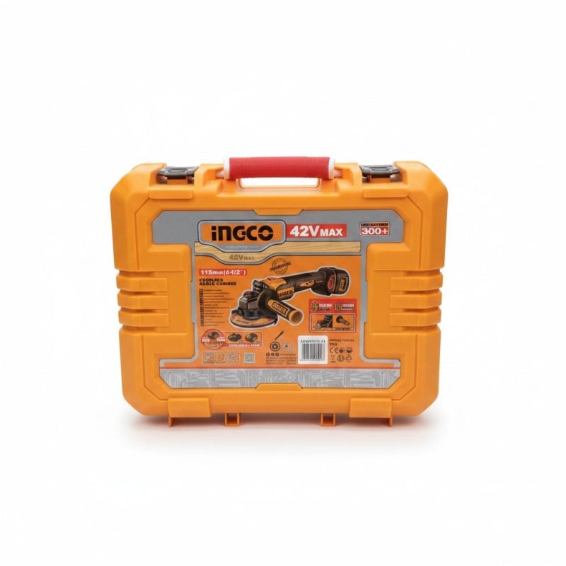 9805981 Meuleuse d'Angle Sans Fil Brushless 42V 115mm Ingco