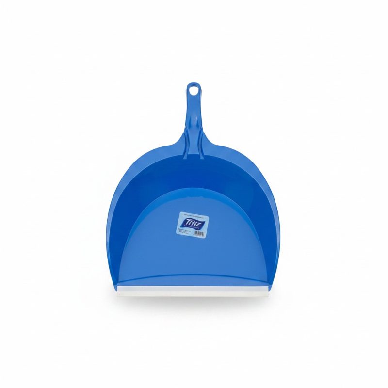 Pelle à poussière en plastique bleu avec bord souple Titiz