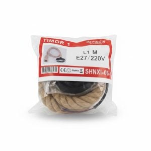 Suspension corde TIMOR 1 L 1m E27 Armedis