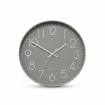 Horloge Murale Ronde Grise D50 cm Design Moderne