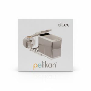 Poubelle Coulissante 21L (20+1L) Steely Pelikan