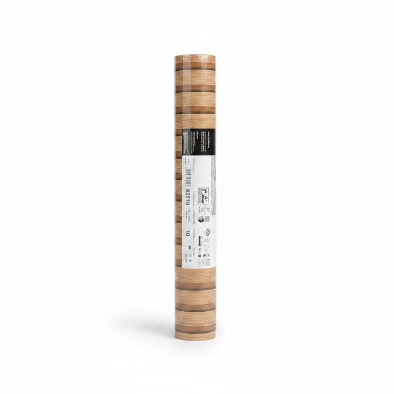 Papier Peint Intissé Effet Bardage Bois Marron 10,05x0,53m
