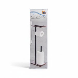 Porte-papier hygiénique sur pied avec étagère M-EQ