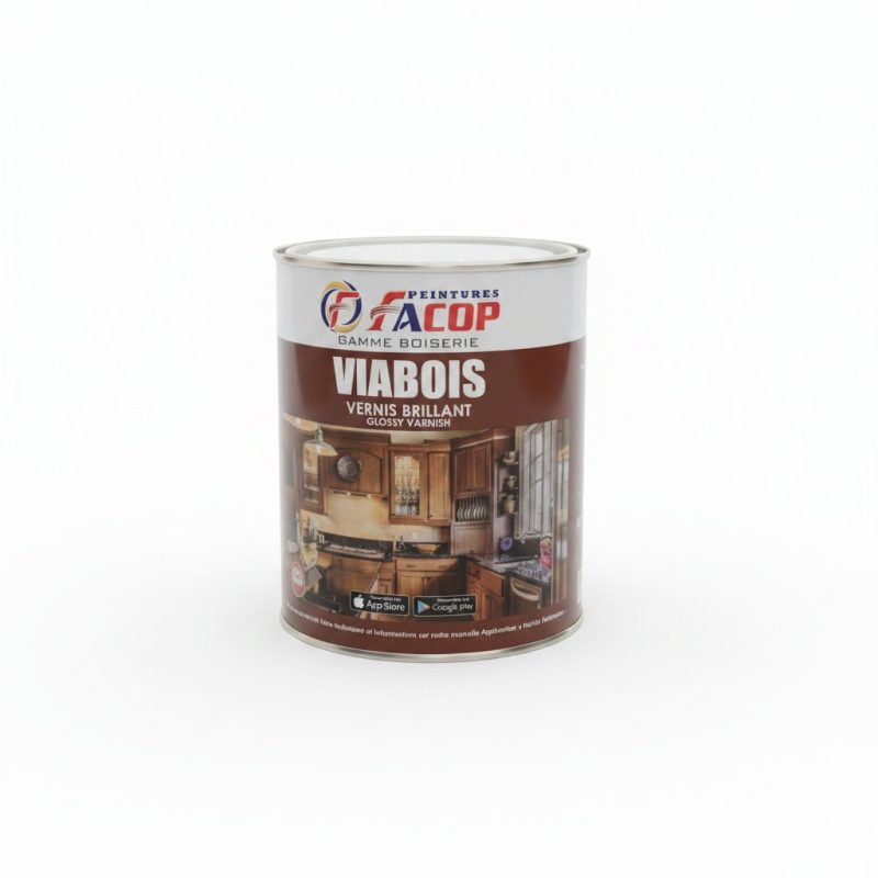 Vernis Brillant VIABOIS Acajou A10 750ml FACOP