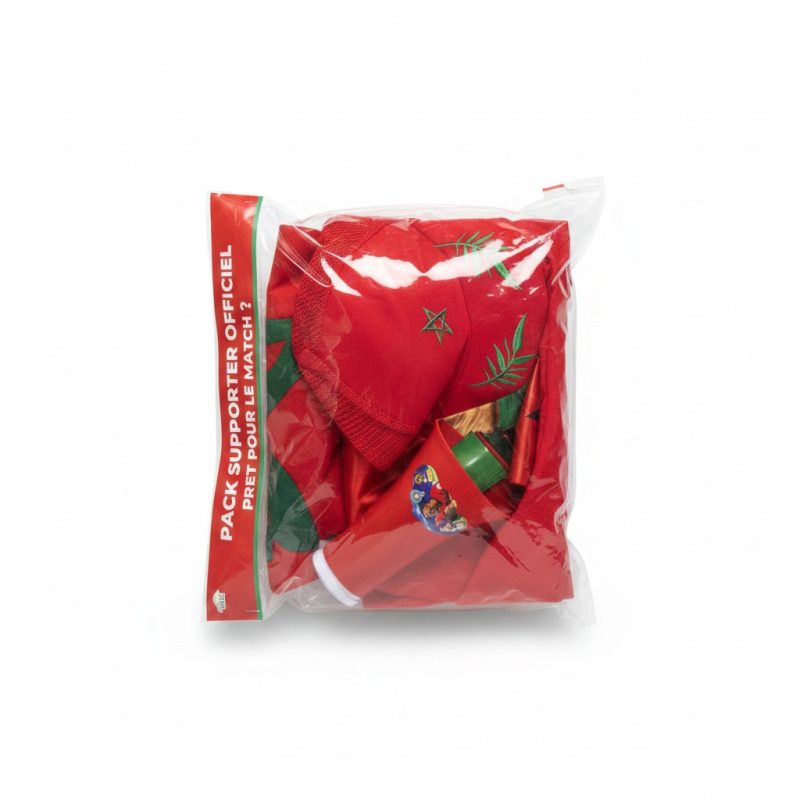 Pack Supporter Maroc Officiel GACC avec Tshirt et Accessoires