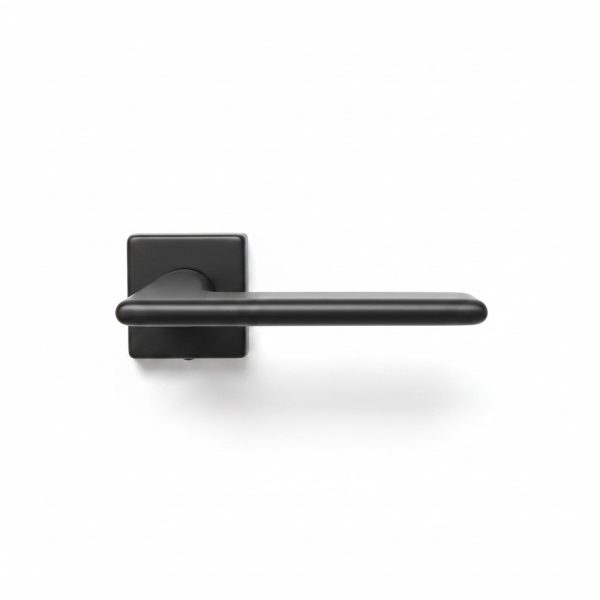 Poignée de porte sur rosace WC Ozen Lena Noir Mat