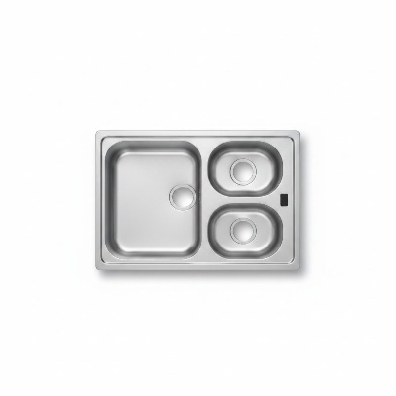 9795931 Évier Inox 1.5 Bac avec Égouttoir à Encastrer SRX 651 D