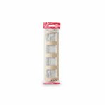 Plaque Quadruple Horizontale Champagne Alyans Prima P2723G