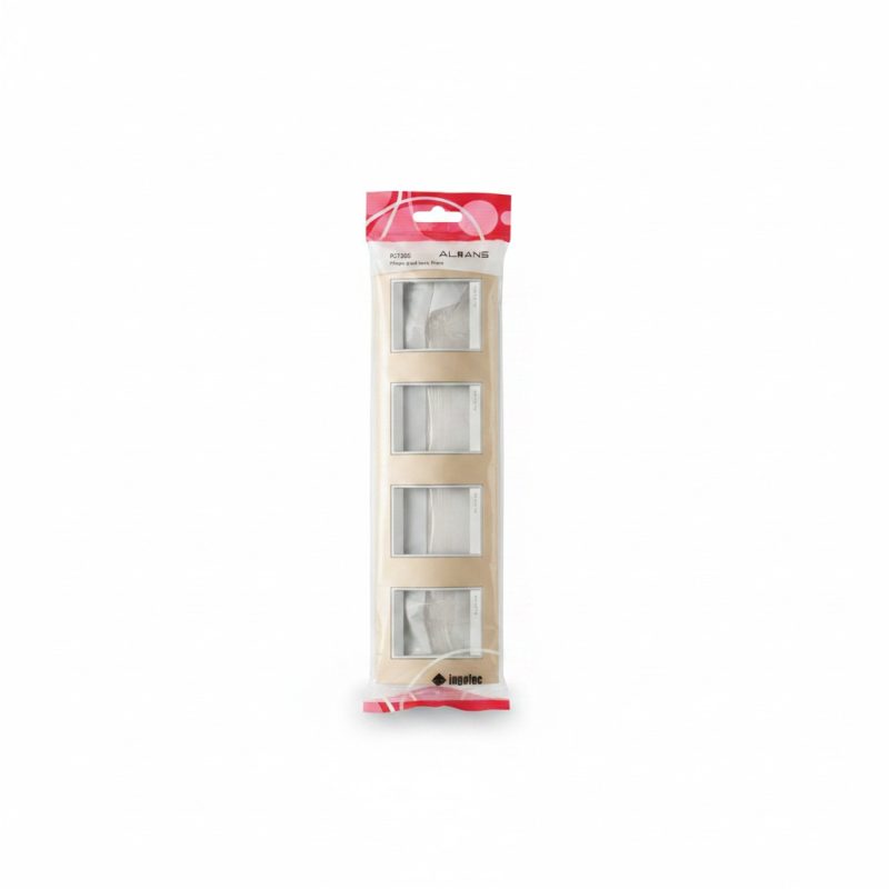Plaque Quadruple Horizontale Champagne Alyans Prima P2723G