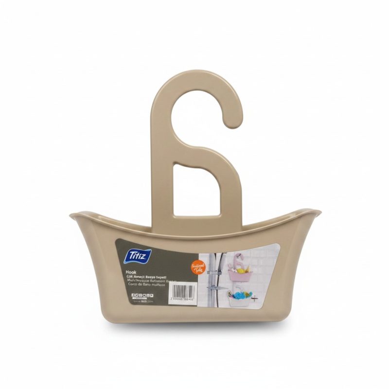 Panier de douche à suspendre Titiz en plastique beige