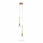 Suspension Perlis Métal Or 10W 3 Couleurs 220V