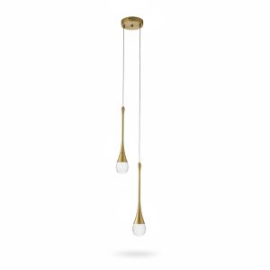 Suspension Perlis Métal Or 10W 3 Couleurs 220V